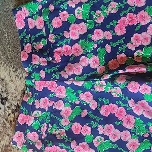 Lily pulitzer Darcy Oster bay shorts size 12 knit stretch